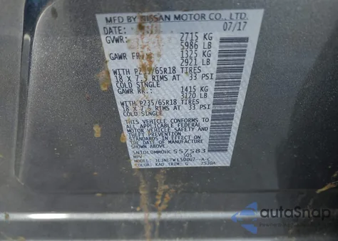 2017 Infiniti Qx60 z USA, uszkodzony, nr VIN 5N1DL0MM0HC557583